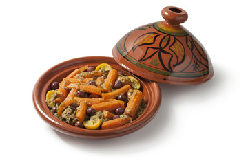  Moroccan tagine with chicken and carrots