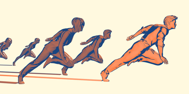 Business People Running