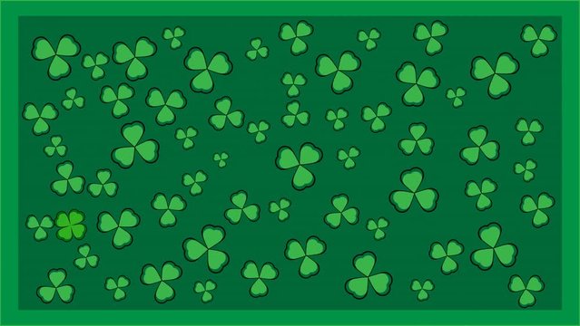 It turns shamrocks, among which you can find a four-leaf clover

