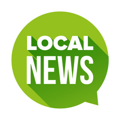 Fototapeta premium Local News sign speech bubble