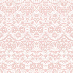 Lace seamless pattern with flowers