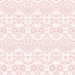 Lace seamless pattern with flowers