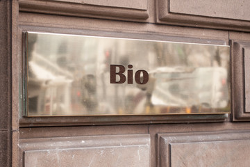 Obraz premium Schild 205 - Bio