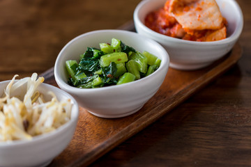 Vegetable with Korea food