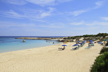 Fototapeta na wymiar Makronissos Beach, Aya Napa - Zypern