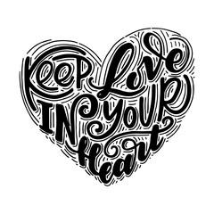 Keep love in your heart.