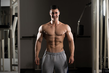 Portrait Of A Physically Fit Muscular Young Man