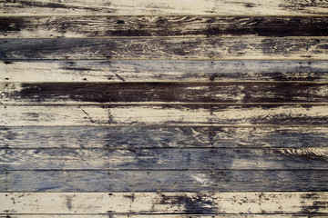 Horizontal aged wood boards - texture and background
