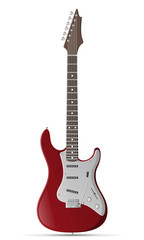 Fototapeta na wymiar electric guitar stock vector illustration