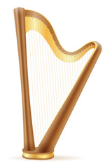 harp stock vector illustration