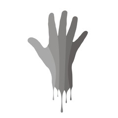 Obraz premium рука в краске