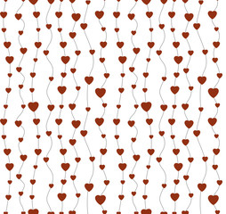 Seamless Pattern With Hearts