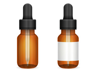 Glass medical bottle set
