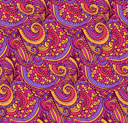 Ethnic tribal abstract seamless background pattern in vector.