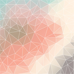 Geometric pattern with triangles in pastel tints