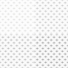 Seamless patterns with abstract decorative ornament. Vector.