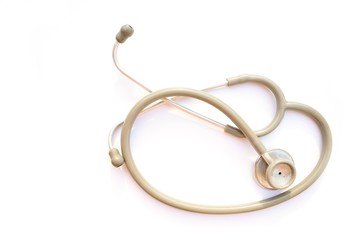 stethoscope on white background 