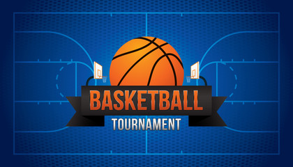 Obraz premium Basketball tournament. Vector illustration