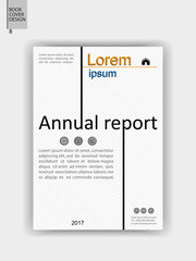 Business annual report cover design. A4.