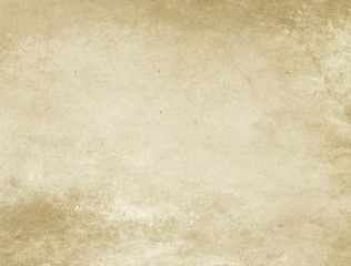 Old yellowed and stained paper texture.