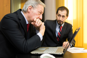 Businessmen working in the office