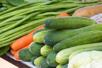 Vegetables on the counter