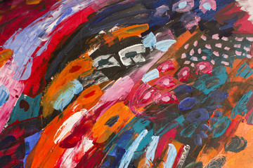 Detail of the Painting as a Background © simonidadj