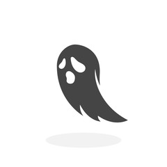 Ghost Icon. Vector logo on white background