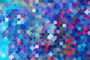 abstract blue background with mosaic. illustration digital.