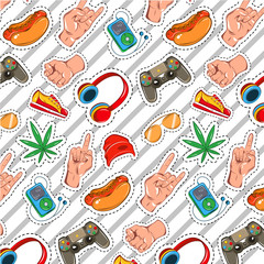 Colorful Fashion Cartoon Pattern