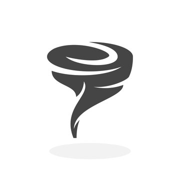 Tornado Icon. Vector logo on white background