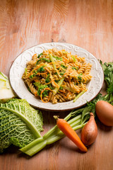 vegetarian carbonara pasta