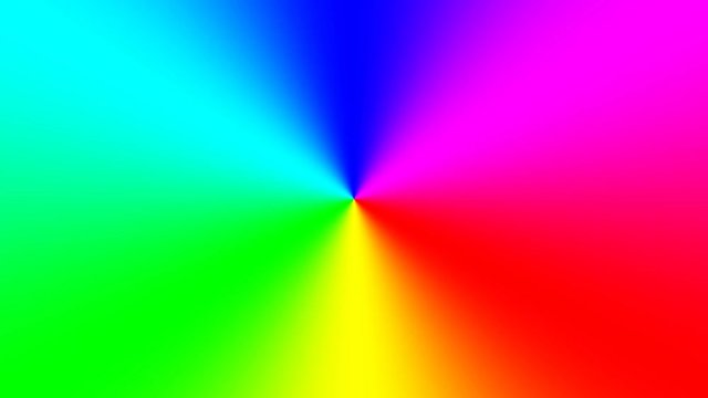 Rainbow spectral gradient rotating slowly anticlockwise, seamless loop