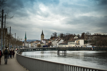 Landscape of Historic Zurich center