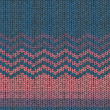 Knitting pattern, shevron seamless fabric wool texture, Illustration