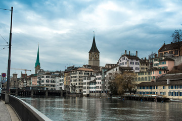 Landscape of Historic Zurich center