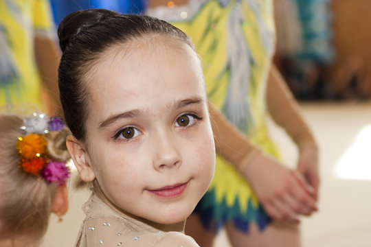 Портрет юной гимнастки