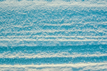 Obraz na płótnie Canvas Car trails in fresh snow