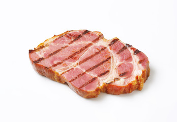 Grilled pork steak