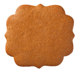 Gingerbread Label Cookie