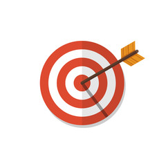 Target flat design icon illustration