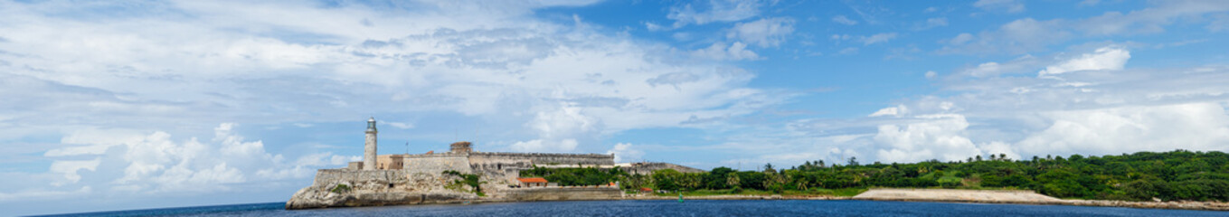 Panoramic View of Morro Castle in Havana Cuba