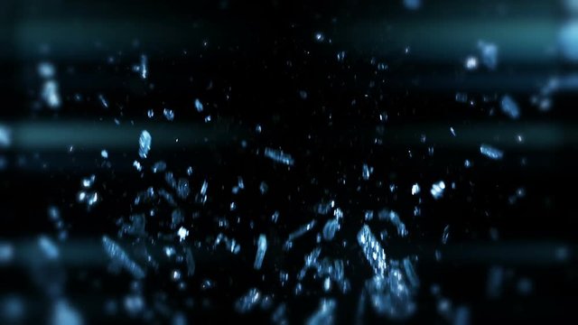 Broken Shattered Glass In Slow Motion