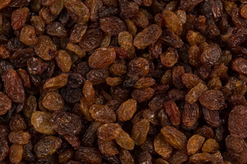 Sweet raisins background
