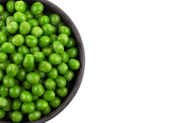 Bowl of green wet pea