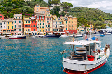 Portofino. The resort town in Liguria.