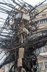 Stromversorgung in Ho-Chi-Minh-City/Vietnam