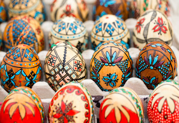 Traditional painted eggs