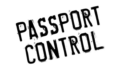 Passport Control rubber stamp. Grunge design with dust scratches. Effects can be easily removed for a clean, crisp look. Color is easily changed.