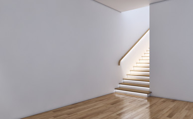 Modern living room. 3D rendering